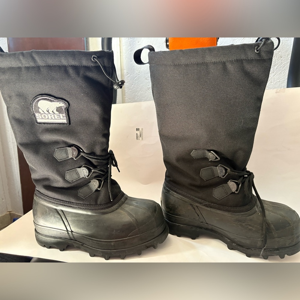 Sorel Black Tall Waterproof Winter Boots- Size 7